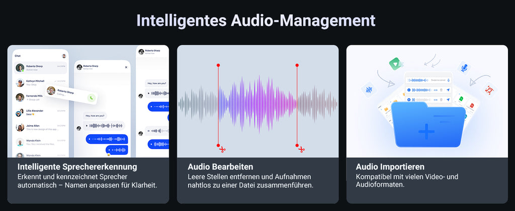 MECHEN 64GB AI Voice Recorder for Conference & Call 81 Languages Transcription & AI Summary, App Control, Unlimited Cloud, with