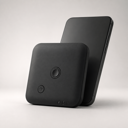 PAUD™ 64GB AI Voice Recorder — studio product photo