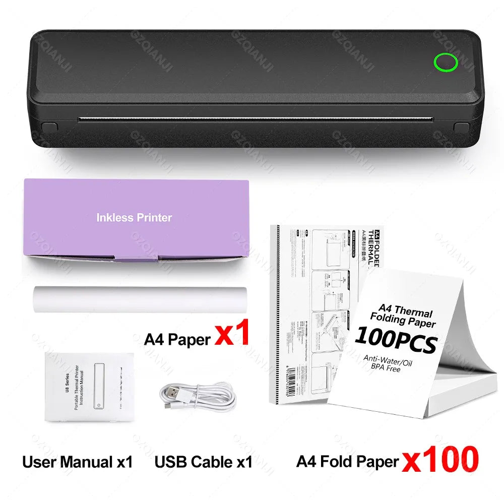 Portable A4 Bluetooth Thermal Printer