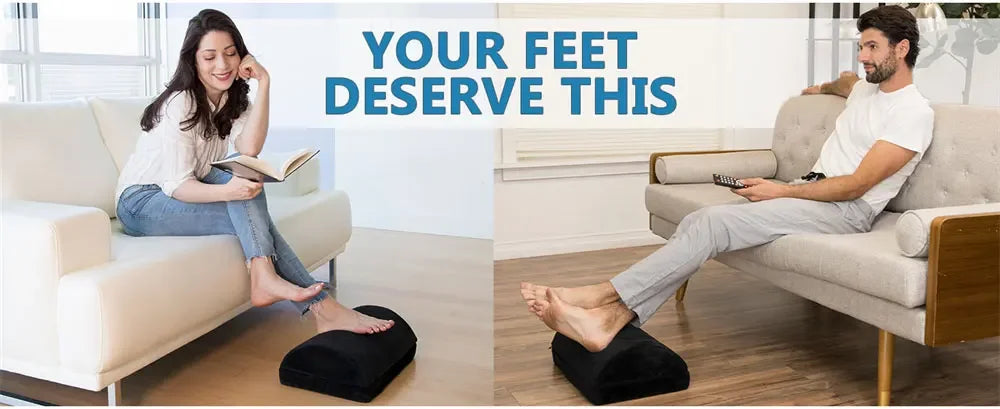 Foot Rest for Under Desk At Work, 2in1 Adjustable Premium Under Desk Footrest Ergonomic Desk Foot Rest for Lumbar,Back,Knee Pain