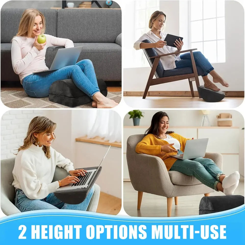 Foot Rest for Under Desk At Work, 2in1 Adjustable Premium Under Desk Footrest Ergonomic Desk Foot Rest for Lumbar,Back,Knee Pain