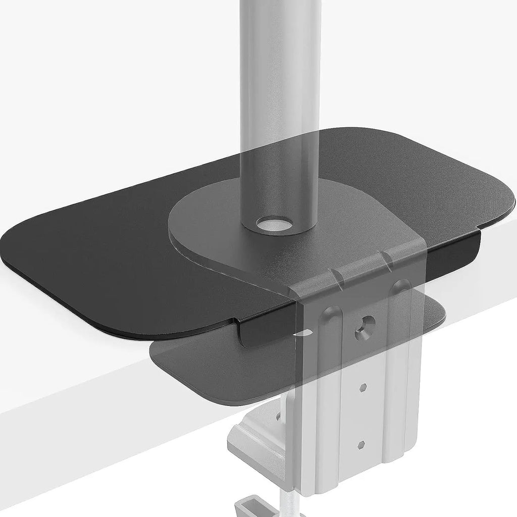Monitor Mount Reinforcement Plate, Monitor Mount for Glass Desk, Steel Bracket Plate for Thin, Glass and Other Fragile Tabletop