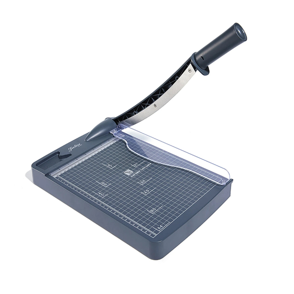 JIELISI Mini Paper Trimmer Guillotine Cutter A4 Cut Length Desktop Paper Cutting Machine with Security Cutter Head