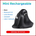 UGREEN Vertical Mouse Wireless Rechargeable Bluetooth5.0 2.4G Ergonomic 4000DPI  for MacBook Tablet Laptops Computer PC Mice