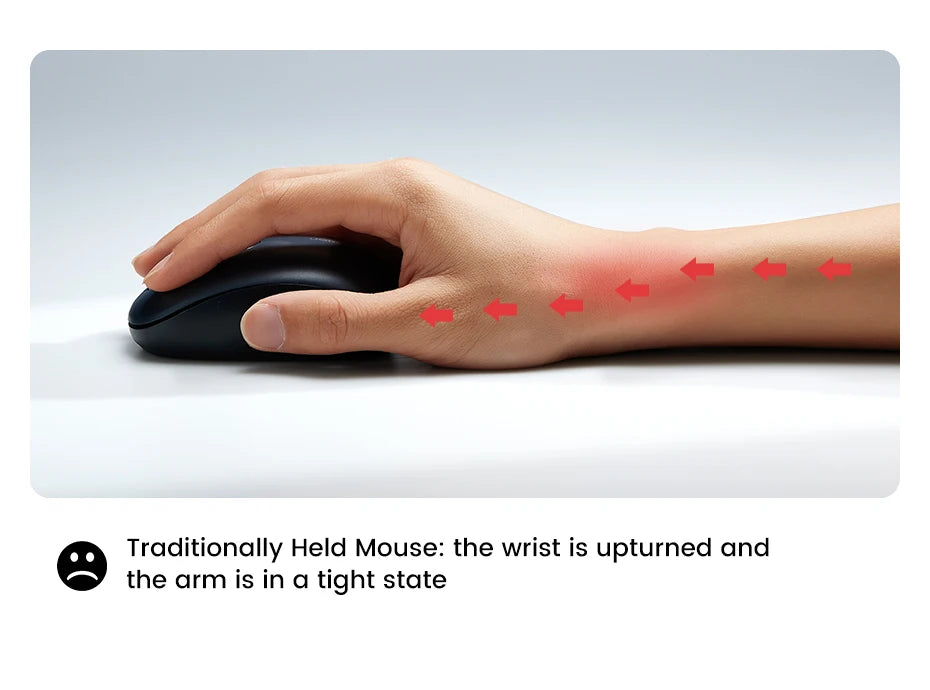 UGREEN Vertical Mouse Wireless Rechargeable Bluetooth5.0 2.4G Ergonomic 4000DPI  for MacBook Tablet Laptops Computer PC Mice