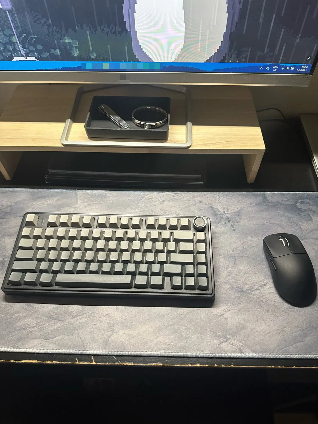 Gray Mouse Pad Large/Small Overlocked Mousepad XXL Desktop Keyboard Table Pad Gray Series Game Desk Mat Computer Accessories