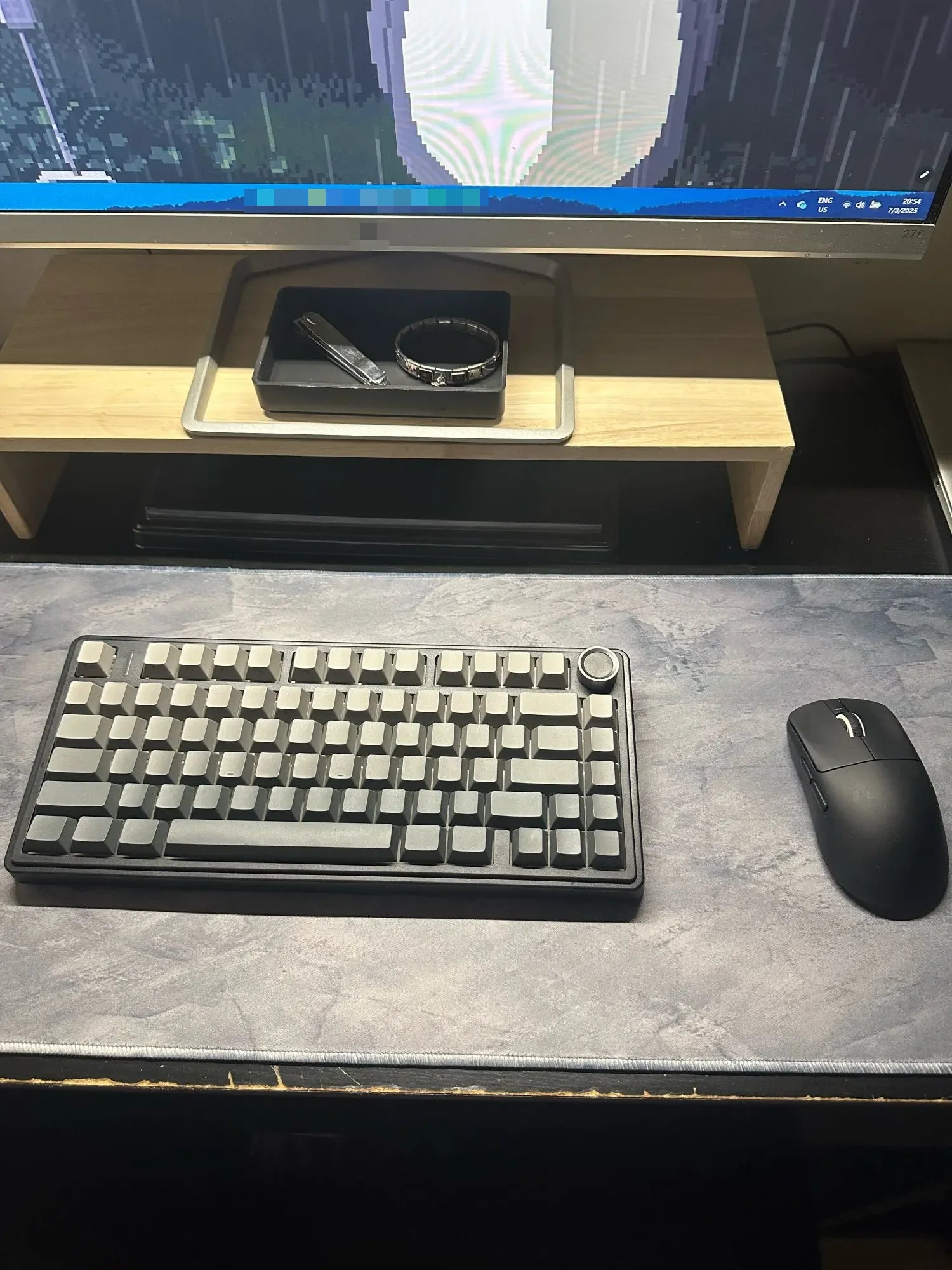 Gray Mouse Pad Large/Small Overlocked Mousepad XXL Desktop Keyboard Table Pad Gray Series Game Desk Mat Computer Accessories