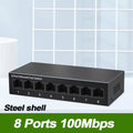 EU PLUG 5/8 Port 10/100Mbps Network Switches Mini Ethernet Fast Network Switch Splitter For Home Office