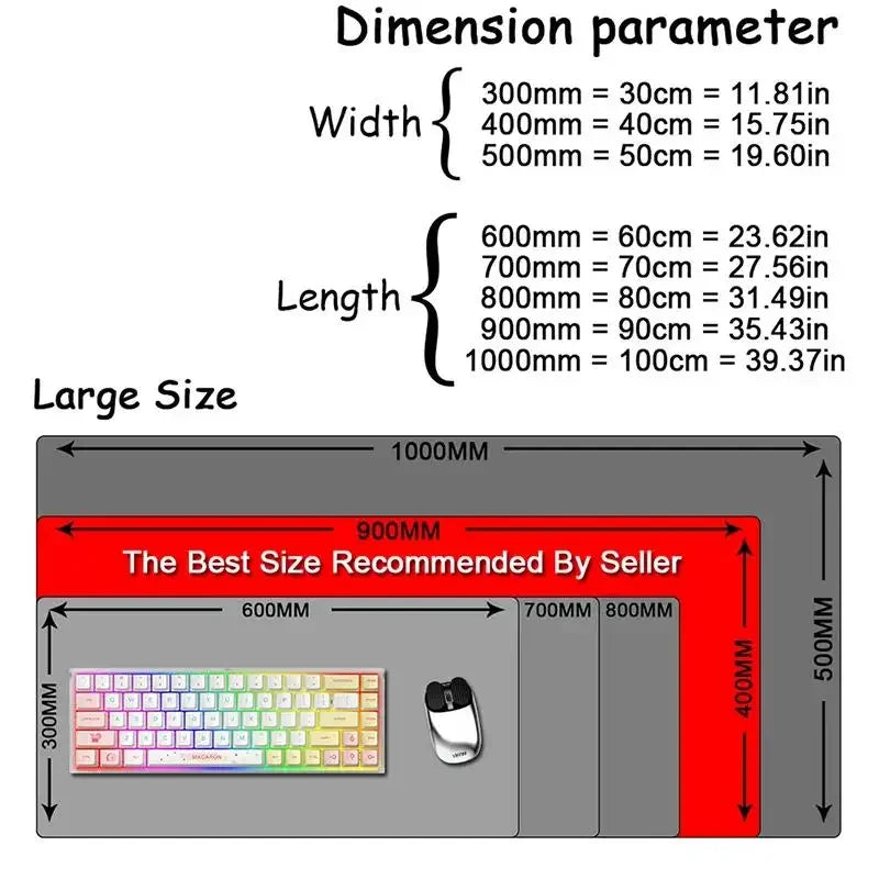 Gray Mouse Pad Large/Small Overlocked Mousepad XXL Desktop Keyboard Table Pad Gray Series Game Desk Mat Computer Accessories
