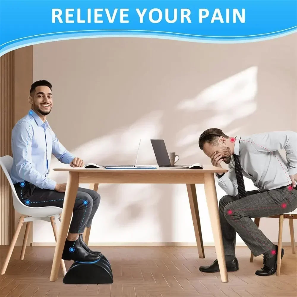 Foot Rest for Under Desk At Work, 2in1 Adjustable Premium Under Desk Footrest Ergonomic Desk Foot Rest for Lumbar,Back,Knee Pain