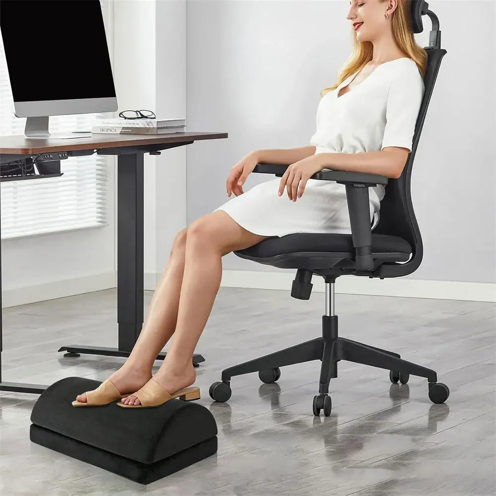 Foot Rest for Under Desk At Work, 2in1 Adjustable Premium Under Desk Footrest Ergonomic Desk Foot Rest for Lumbar,Back,Knee Pain