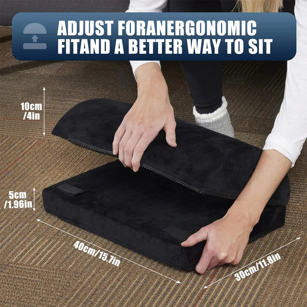 Foot Rest for Under Desk At Work, 2in1 Adjustable Premium Under Desk Footrest Ergonomic Desk Foot Rest for Lumbar,Back,Knee Pain