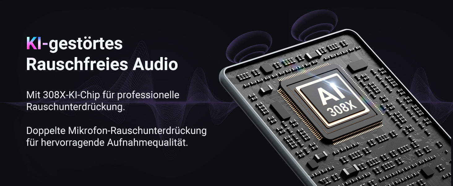 MECHEN 64GB AI Voice Recorder for Conference & Call 81 Languages Transcription & AI Summary, App Control, Unlimited Cloud, with