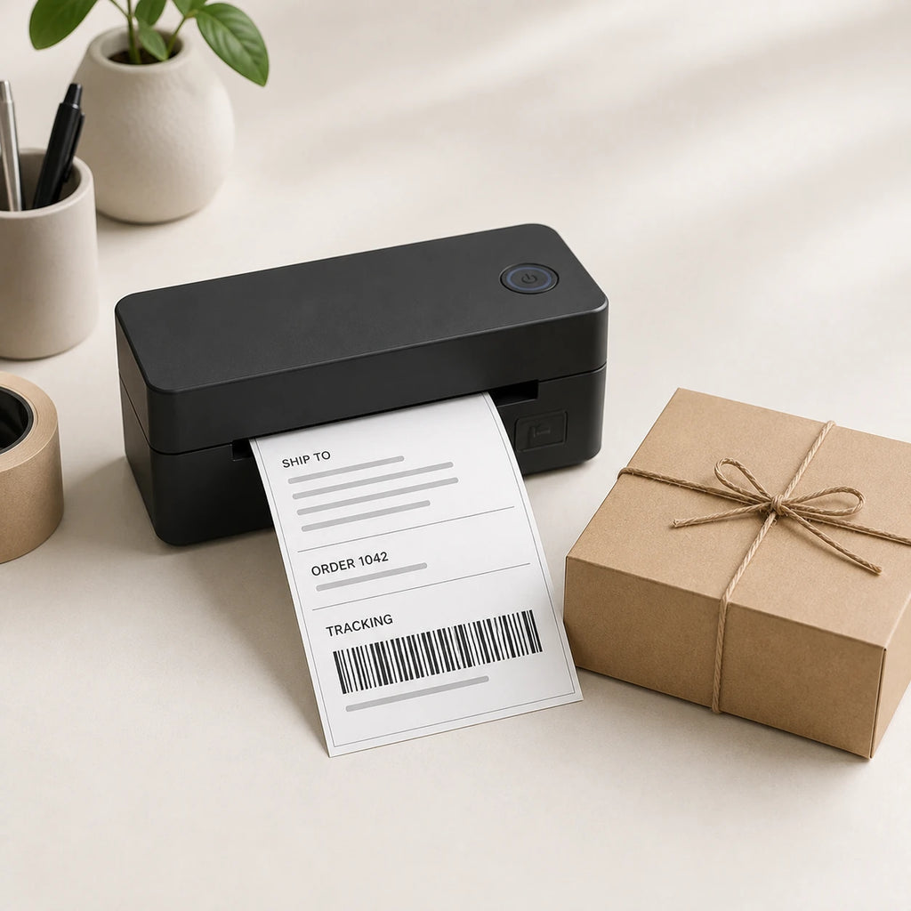 PAUD™ 4×6 Bluetooth Label Printer — shipping workflow