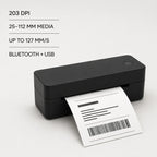 PAUD™ 4×6 Bluetooth Label Printer — lifestyle and size