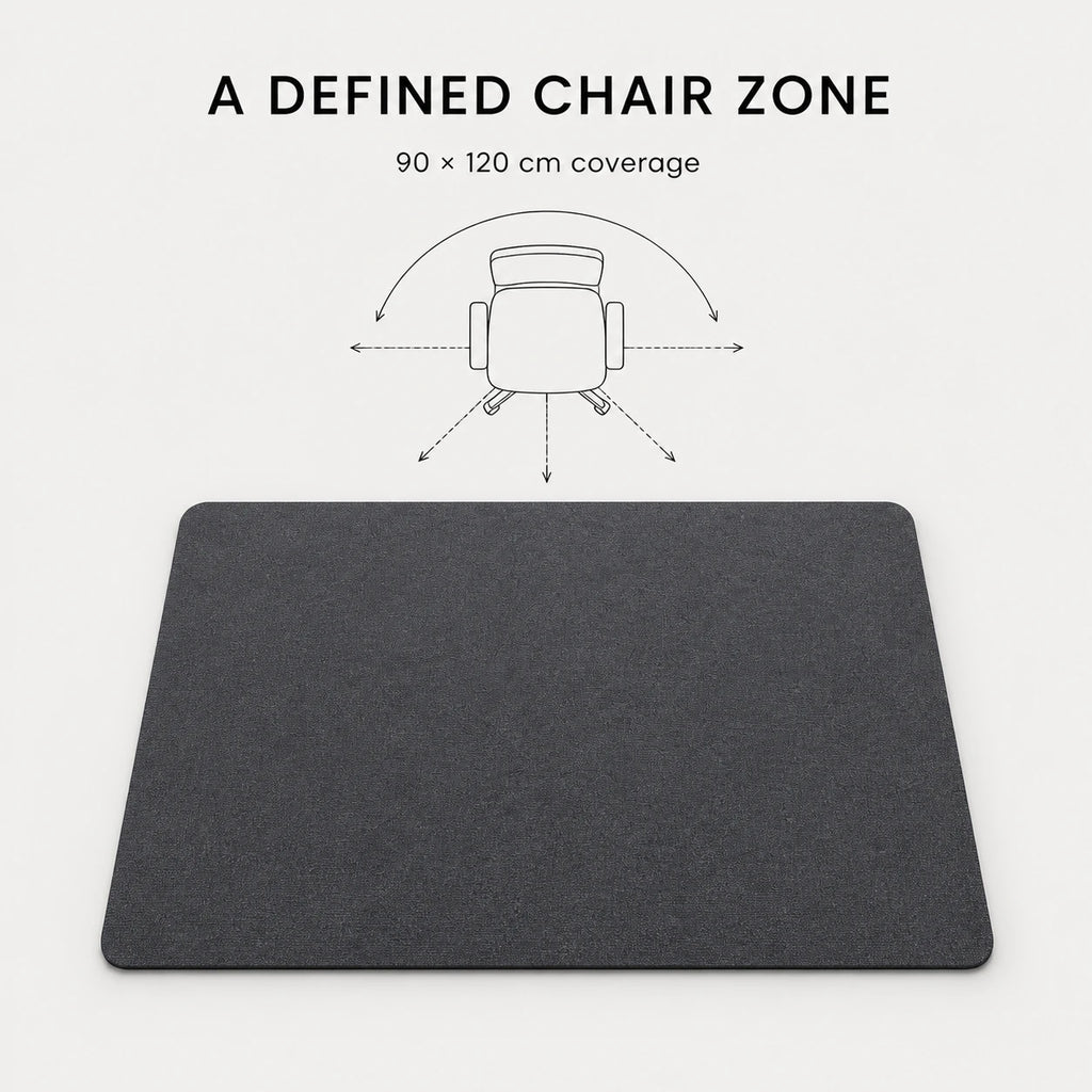 PAUD™ 90×120 cm Chair Mat — primary benefit