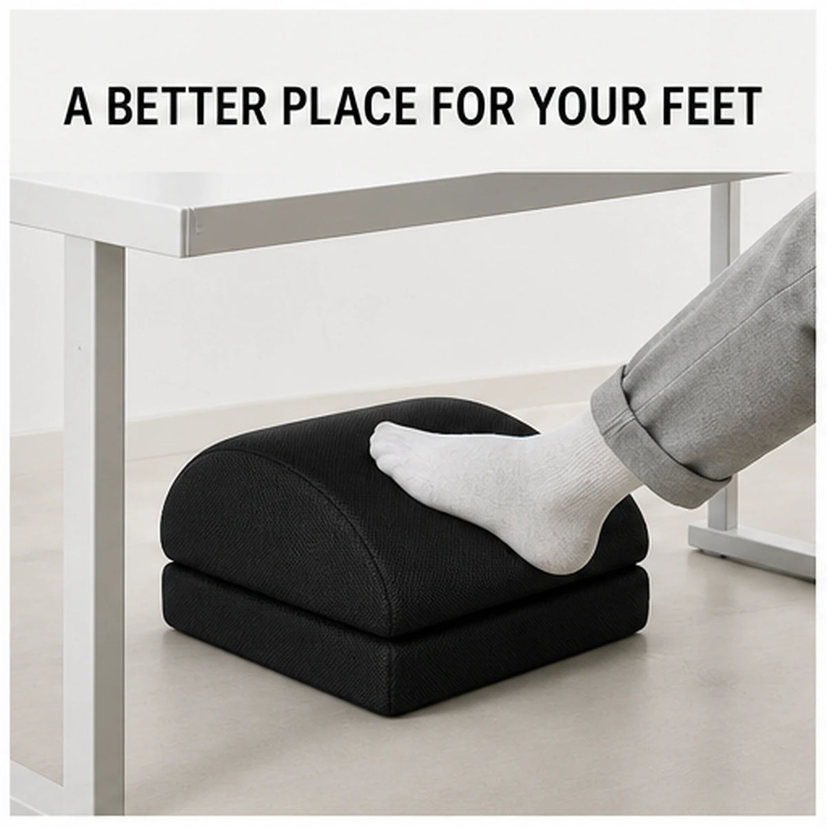 PAUD™ Adjustable Desk Footrest — primary benefit