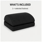 PAUD™ Adjustable Desk Footrest — what's included