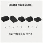 PAUD™ Adjustable Desk Footrest — lifestyle and size