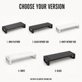 PAUD™ Adjustable Monitor Stand — lifestyle and size