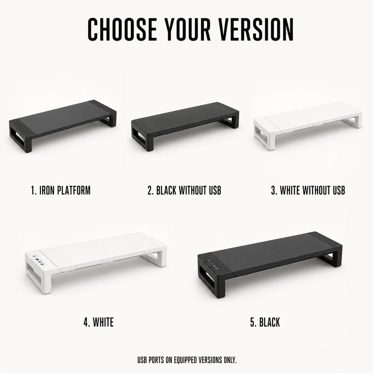 PAUD™ Adjustable Monitor Stand — lifestyle and size