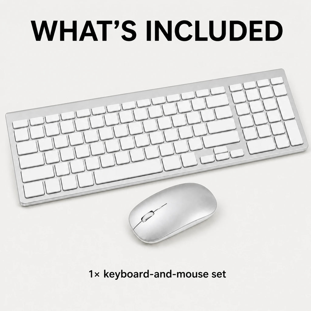 PAUD™ Bluetooth Keyboard & Mouse — what's included