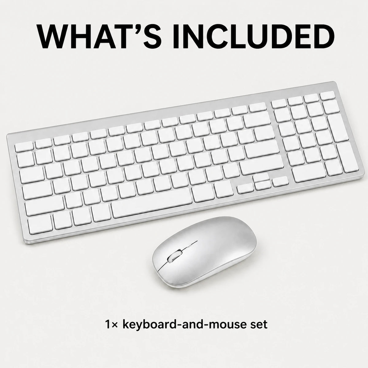 PAUD™ Bluetooth Keyboard & Mouse — what's included