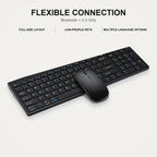 Bluetooth keyboard and mouse connection and layout overview