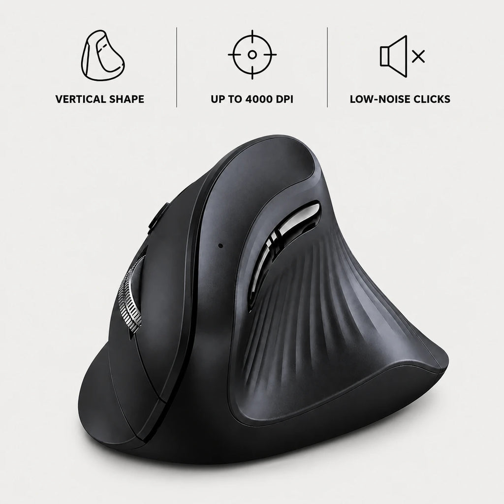 PAUD™ Ergonomic Vertical Mouse — options and compatibility
