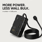 PAUD™ Flat Plug Power Strip — primary benefit