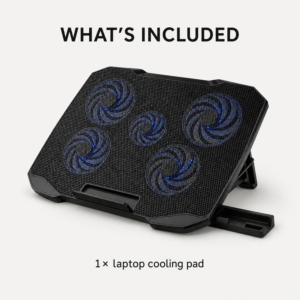 PAUD™ Laptop Cooling Pad — what's included