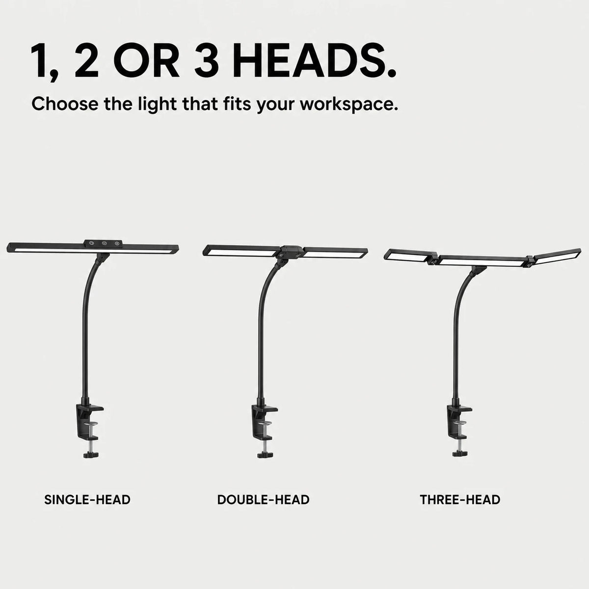 PAUD™ LED Clip Desk Lamp