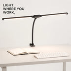 PAUD™ LED Clip Desk Lamp — feature and use case