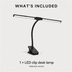 PAUD™ LED Clip Desk Lamp — what's included