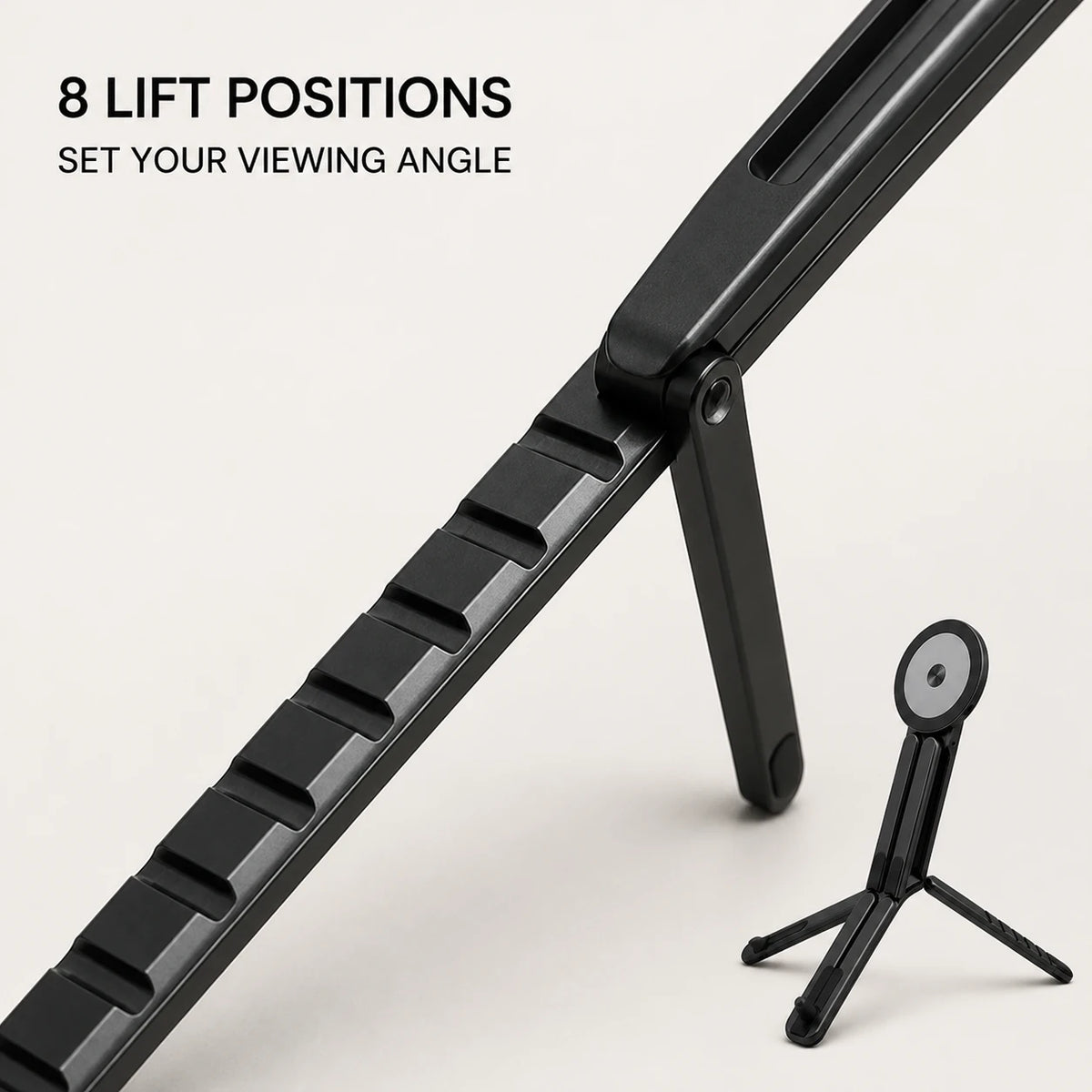 Change the shape, not just the tilt.