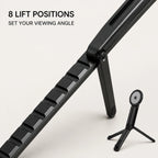 PAUD™ Magnetic Phone Tripod — eight lift positions
