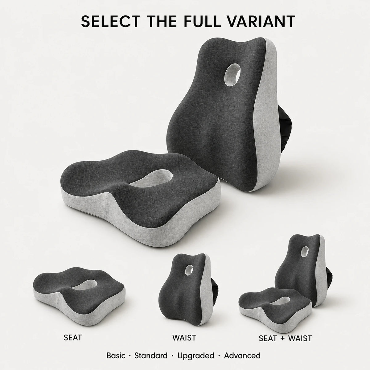 PAUD™ Memory Foam Chair Cushion Set