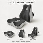 PAUD™ Memory Foam Chair Cushion Set — lifestyle and size