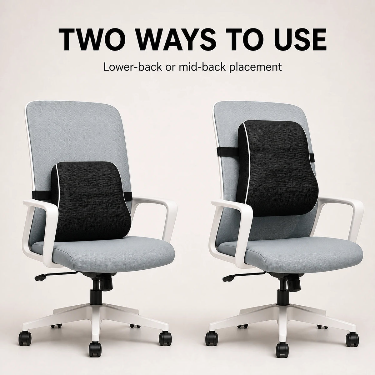 PAUD™ Memory Foam Lumbar Pillow — primary benefit