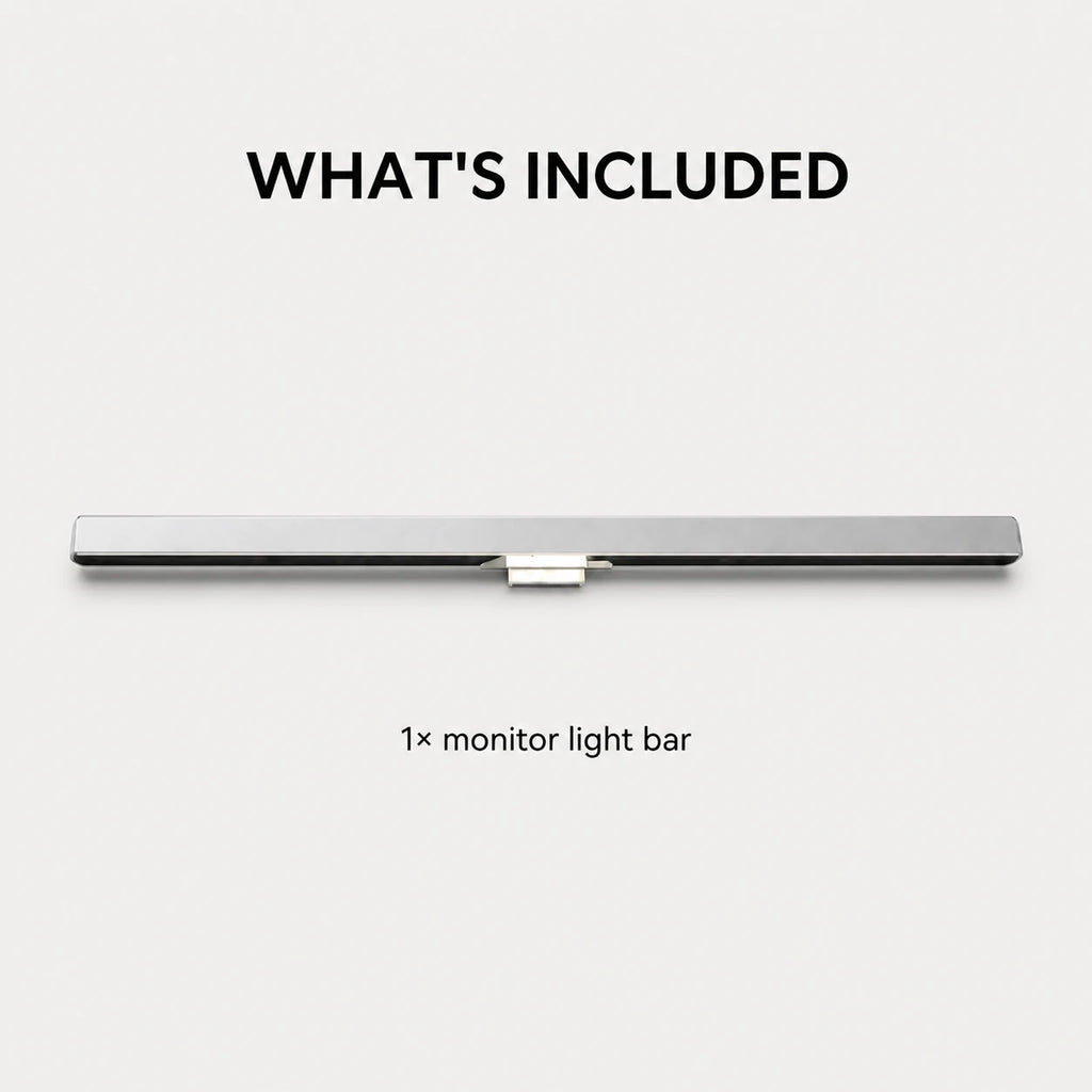 PAUD™ Monitor Light Bar — what's included
