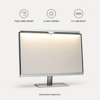 PAUD™ Monitor Light Bar — lifestyle and size