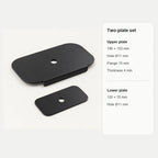 Monitor mount reinforcement plate dimensions and clamp compatibility