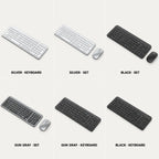 PAUD™ Multi-Device Keyboard & Mouse — lifestyle and size