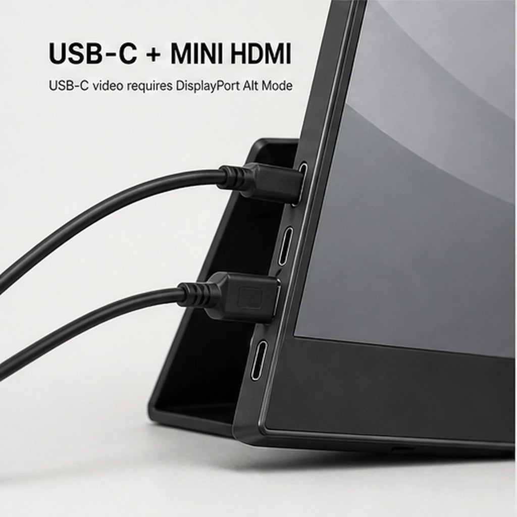 PAUD™ 15.6″ Portable Monitor — options and compatibility