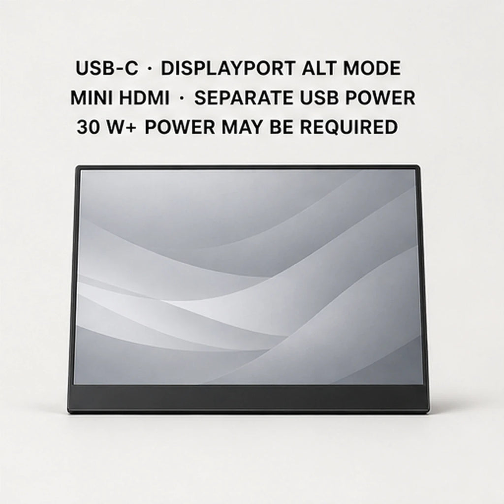 PAUD™ 15.6″ Portable Monitor — lifestyle and size