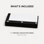 PAUD™ Portable Projector Screen — what's included