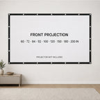 PAUD™ Portable Projector Screen — lifestyle and size