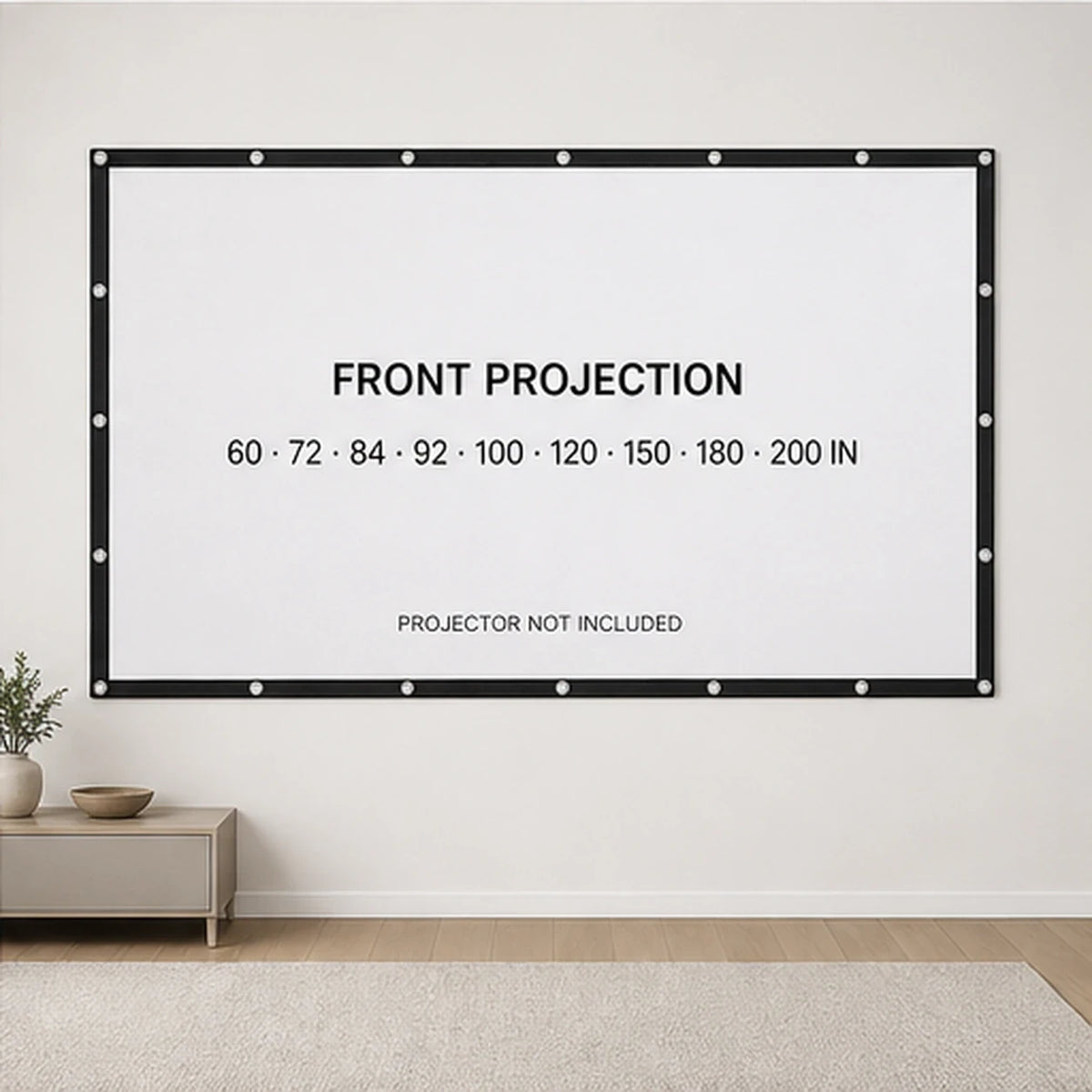 PAUD™ Portable Projector Screen — lifestyle and size