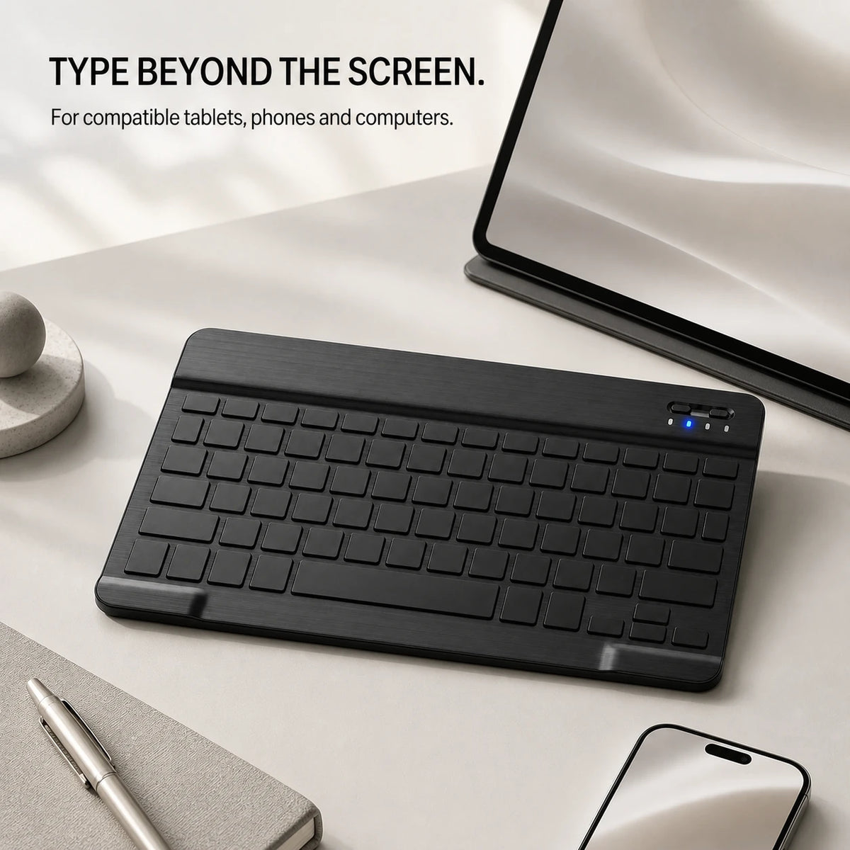 PAUD™ Ultra-Slim Bluetooth Keyboard & Mouse — feature and use case