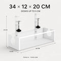 PAUD™ Under-Desk Cable Tray — lifestyle and size